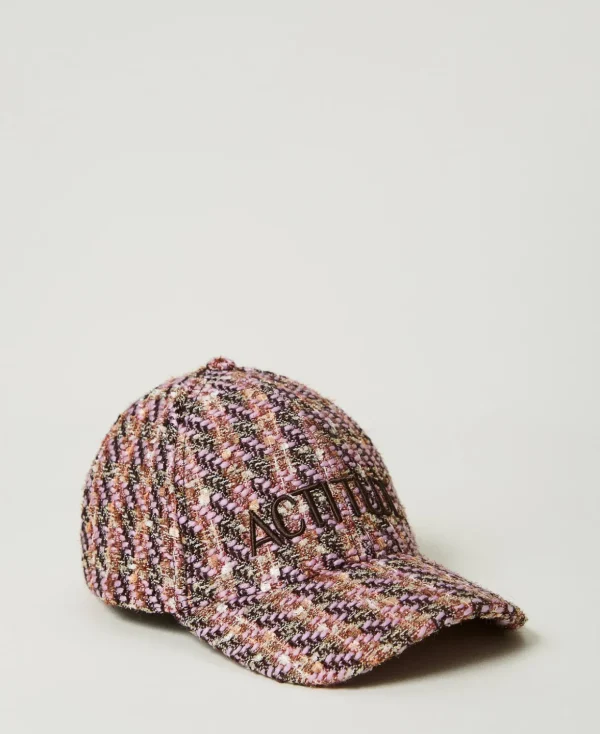 TWINSET Milano Hüte^Baseballkappe Aus Bouclé Pink-Tüll-Bouclé