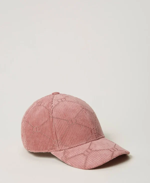TWINSET Milano Hüte^Baseballkappe Aus Samt Mit Oval Ts „Ruby Chocolate“-Rosa