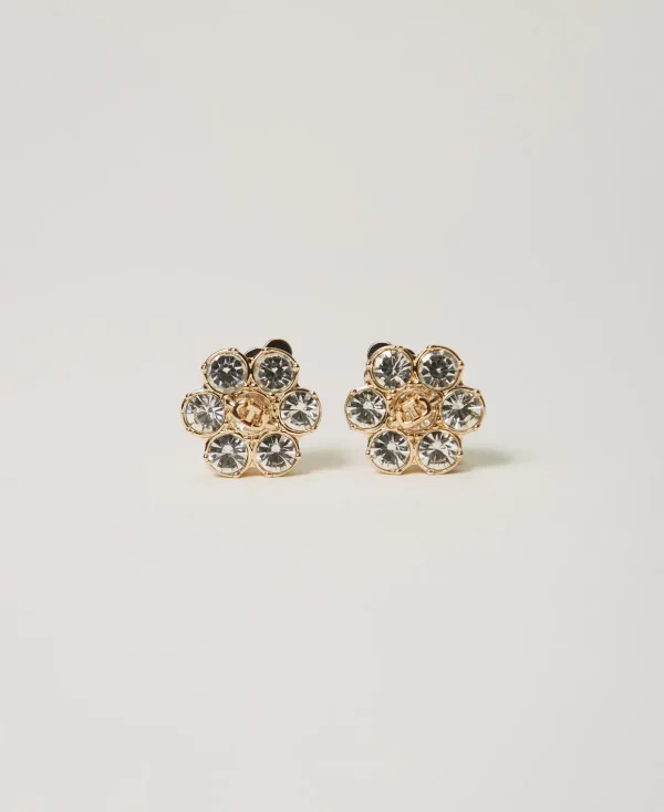 TWINSET Milano Modeschmuck^Blumenohrringe Mit Strass Und Oval T New Gold