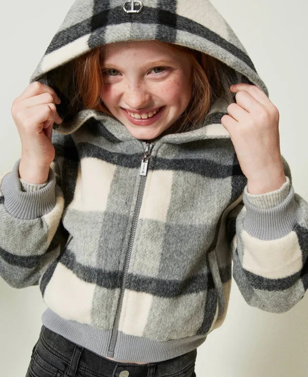 TWINSET Milano Jacken und Outerwear^Bomberjacke Aus Kariertem Tuch Großkariert