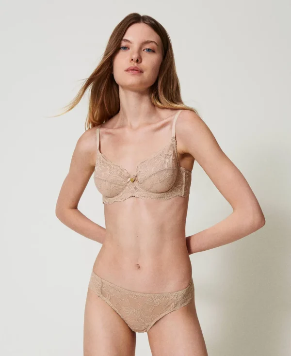 TWINSET Milano Unterwäsche und Nachtwäsche^Brazilian-Slip Aus Spitze Wonder Beige