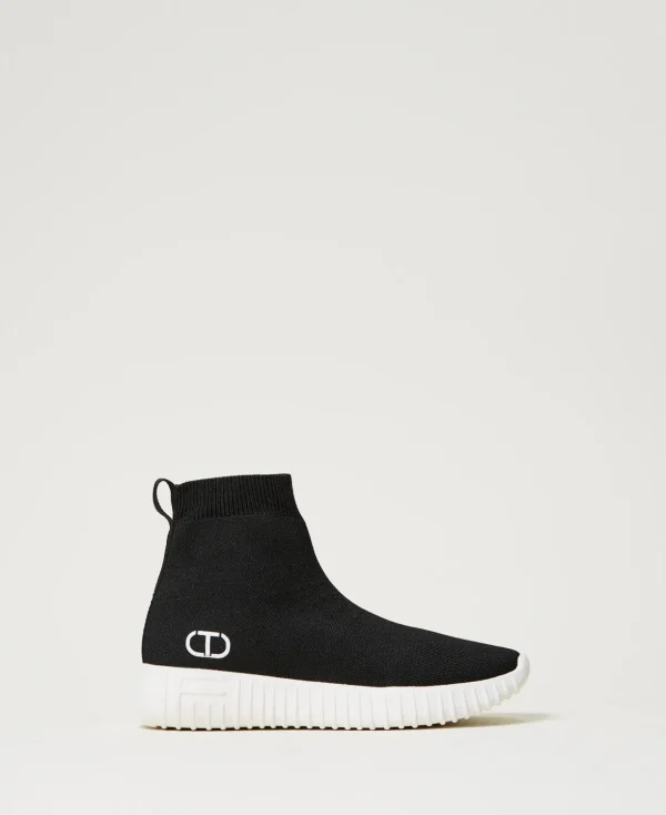 TWINSET Milano Schuhe^Fessura Sneaker Mit Oval T Schwarz