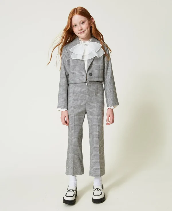 TWINSET Milano Hosen und Jeans^Flare-Hose Mit Prince-of-Wales-Muster Prince-of-Wales-Jacquard