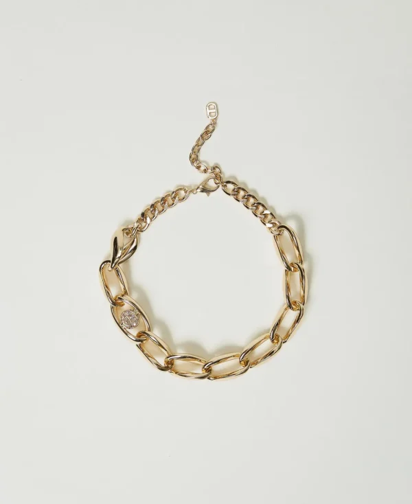 TWINSET Milano Modeschmuck^Halsnahe Kette Aus Kettengliedern New Gold