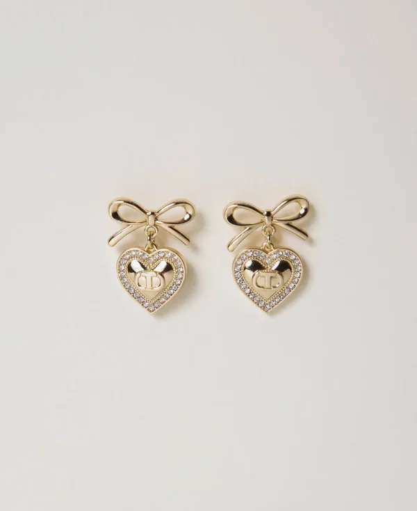 TWINSET Milano Modeschmuck^Herzohrringe Mit Strass Und Oval T New Gold