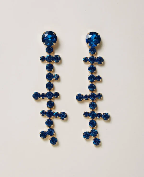 TWINSET Milano Modeschmuck^Hängeohrringe Mit Strass Malibu-Blau