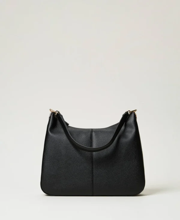 TWINSET Milano Schultertaschen | Hobo-Bags^Hobo-Bag „Taylor“ Mit Oval T Schwarz