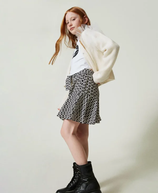 TWINSET Milano Röcke^Hosenrock Aus Crêpe De Chine Mit Print Print Oval T Chain