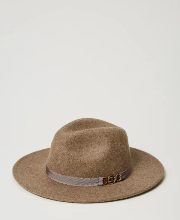 TWINSET Milano Hüte^Hut Aus Tuch Mit Oval T Warmes Beige