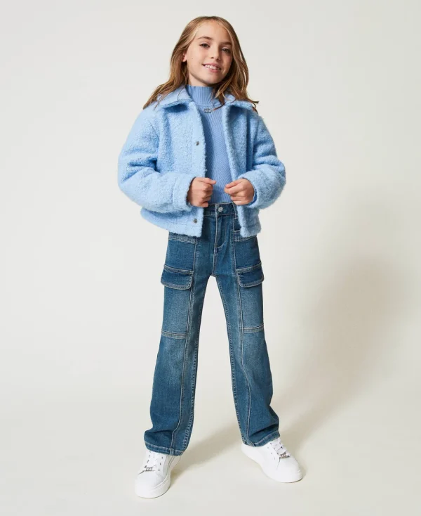 TWINSET Milano Hosen und Jeans^Jeans Mit Cargotaschen Denim Mid Blue