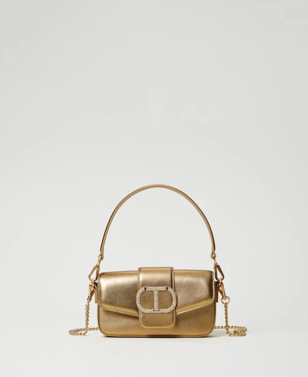TWINSET Milano Minitaschen | Schultertaschen^Kleine Umhängetasche „Amie“ Aus Leder Gelbgold