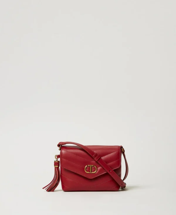 TWINSET Milano Minitaschen | Schultertaschen^Kleine Umhängetasche „Dreamy“ Aus Leder Bordeaux
