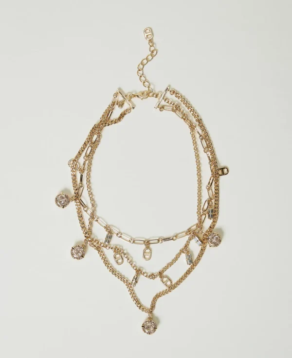 TWINSET Milano Modeschmuck^Mehrreihige Halskette Mit Anhängern New Gold