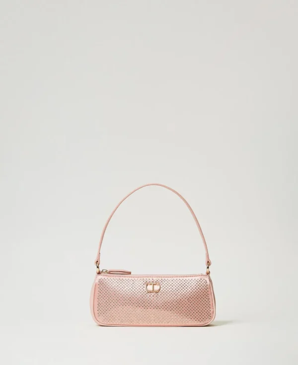 TWINSET Milano Minitaschen | Schultertaschen^Mini-Bag Aus Satin Mit Strass Und Oval T „Peachy Keen“-Rosa