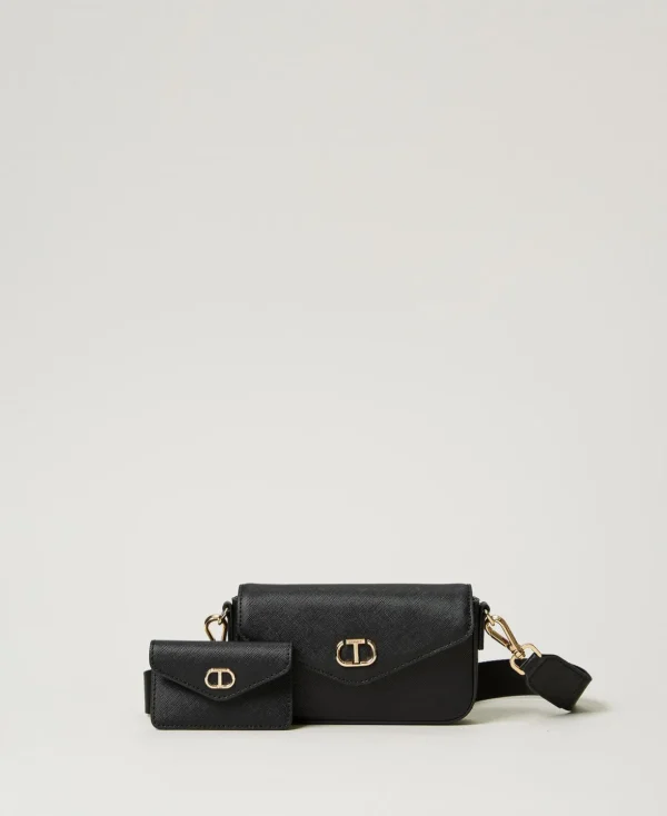 TWINSET Milano Minitaschen | Schultertaschen^Mini-Umhängetasche Mit Kartenetui Schwarz