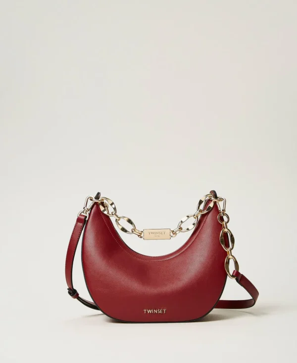 TWINSET Milano Schultertaschen | Umhängetaschen^Umhängetasche „Miss Twinset“ Logo-Kette Myrten Rot